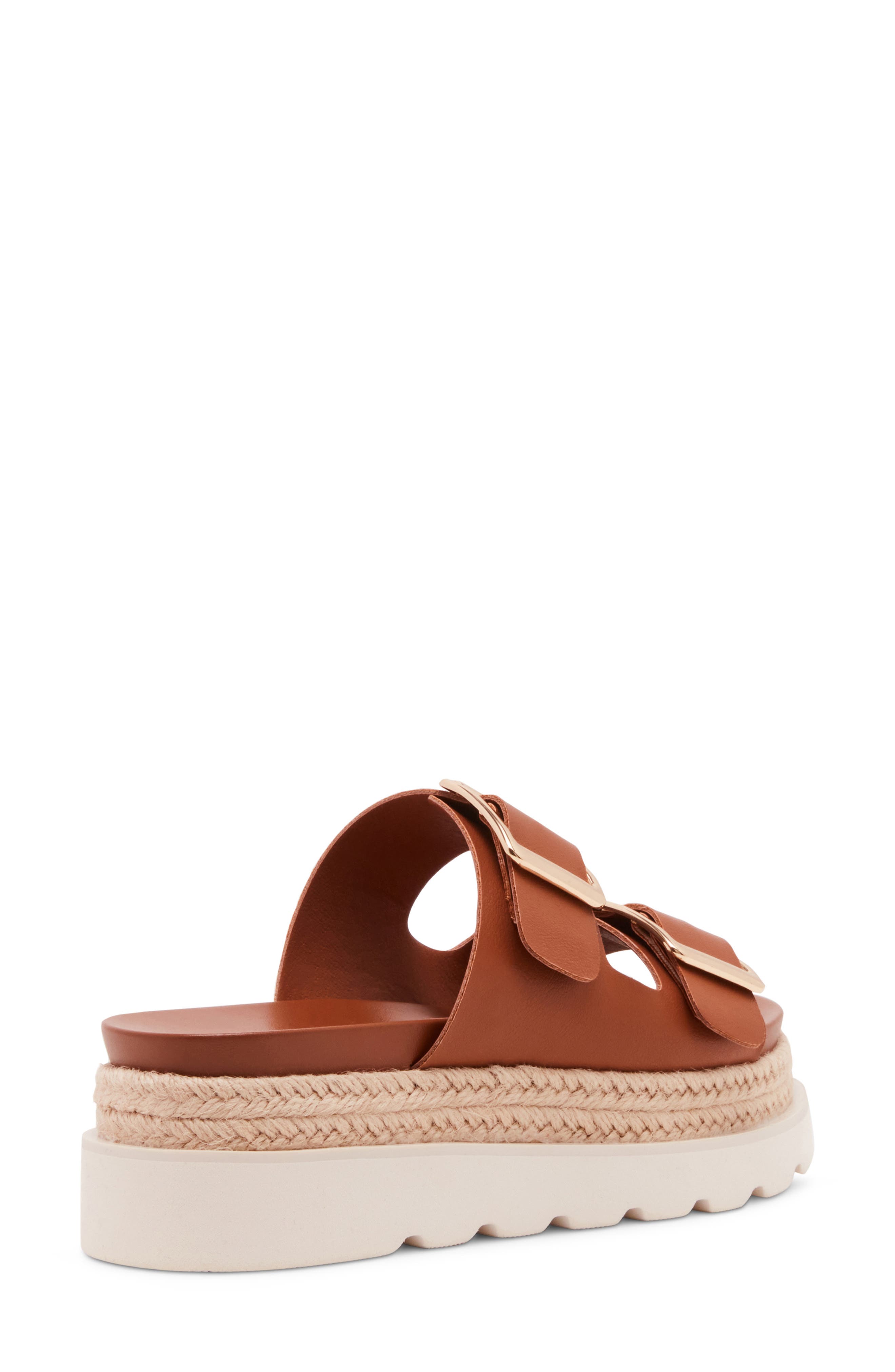 Madden Girl <p>Mythicall Platform Slide Sandal (Women)</p>, Alternate, color, Dark Caramel