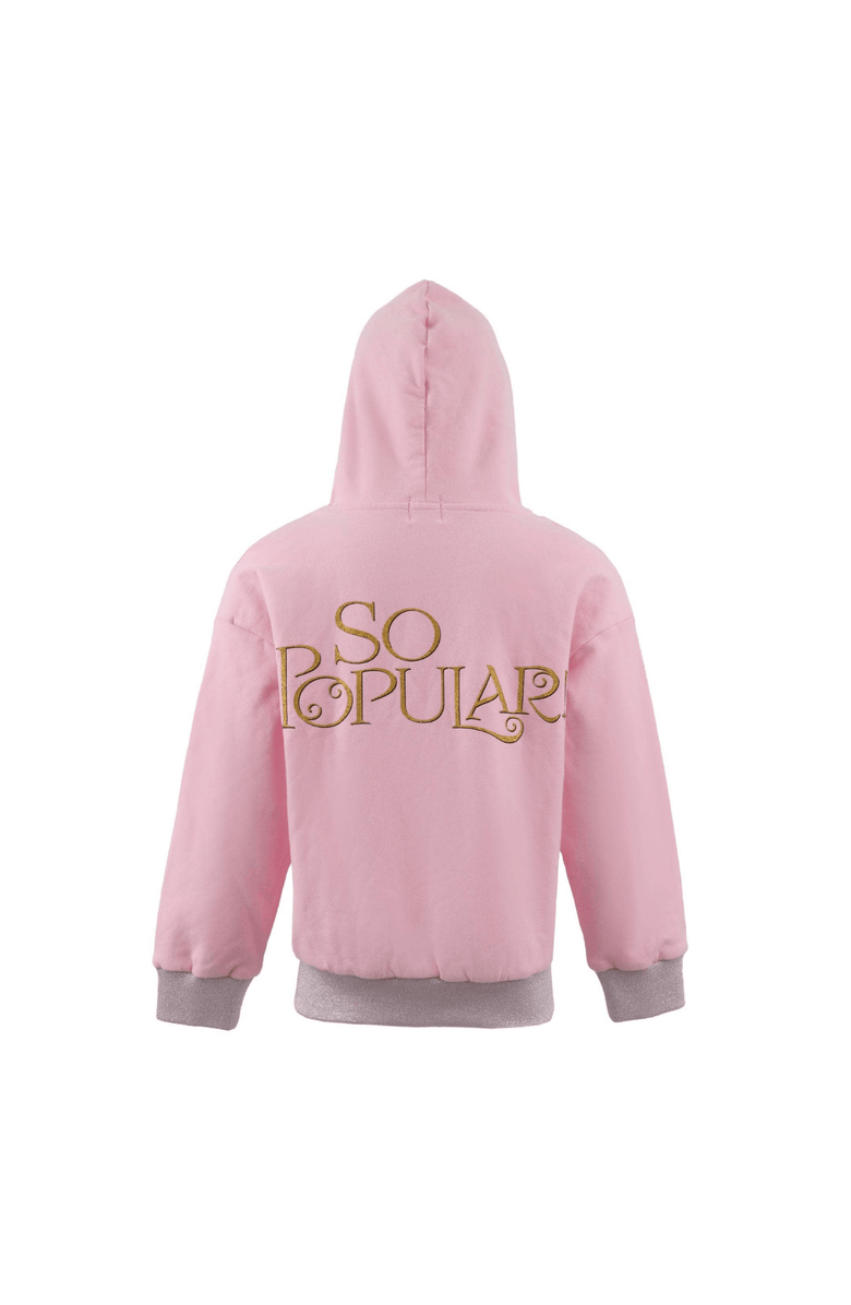 Lola + The Boys Glinda So Popular Zip Hoodie, Alternate, color, Pink