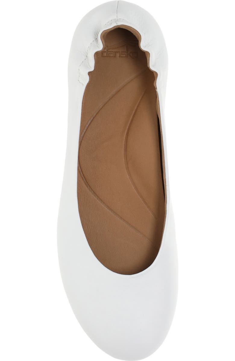 Dansko Mollie Ballet Flat, Alternate, color, White