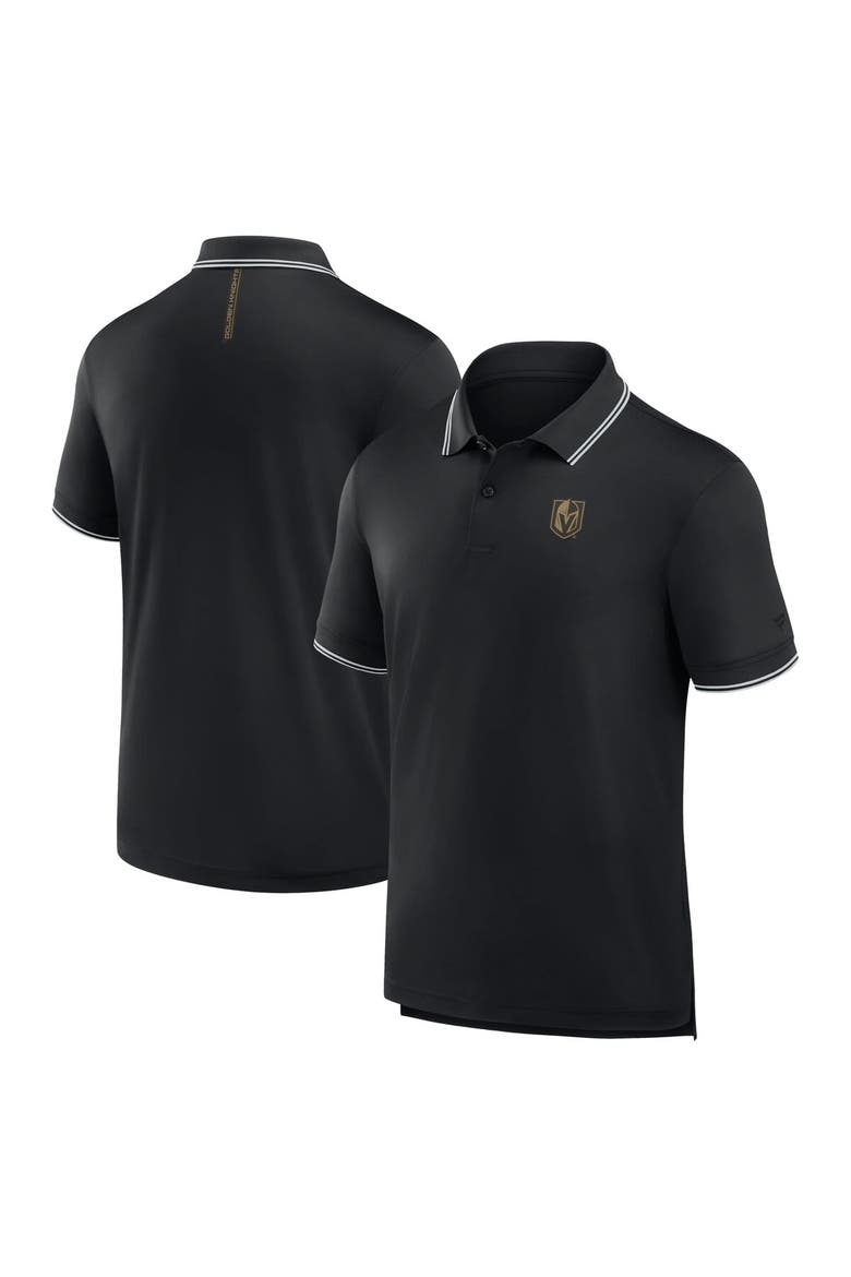Men's Fanatics Black Vegas Golden Knights Front Office Move Mono Polo, Alternate, color, Black