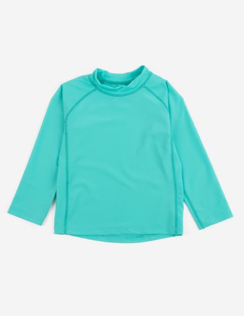 Kids Long Sleeve Rash Guard, UPF 50+ Swim Shirt