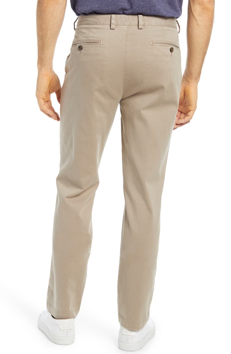 Johnston & Murphy Flat Front Chinos, Alternate, color, Taupe