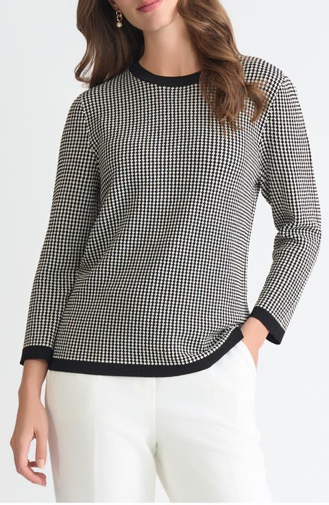 Geometric Stitch Sweater