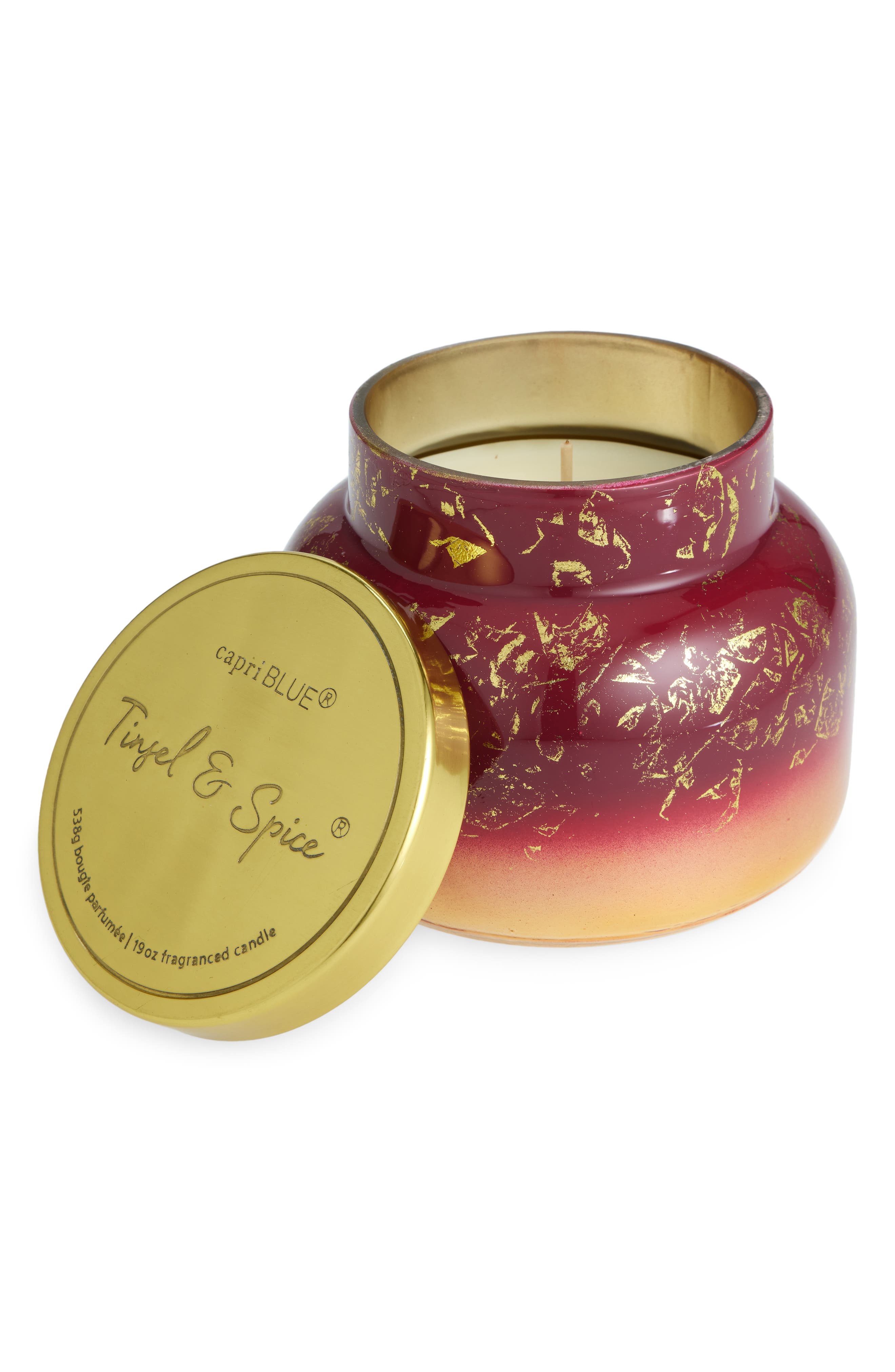 Tinsel Spice Candle Pattern Play Jar