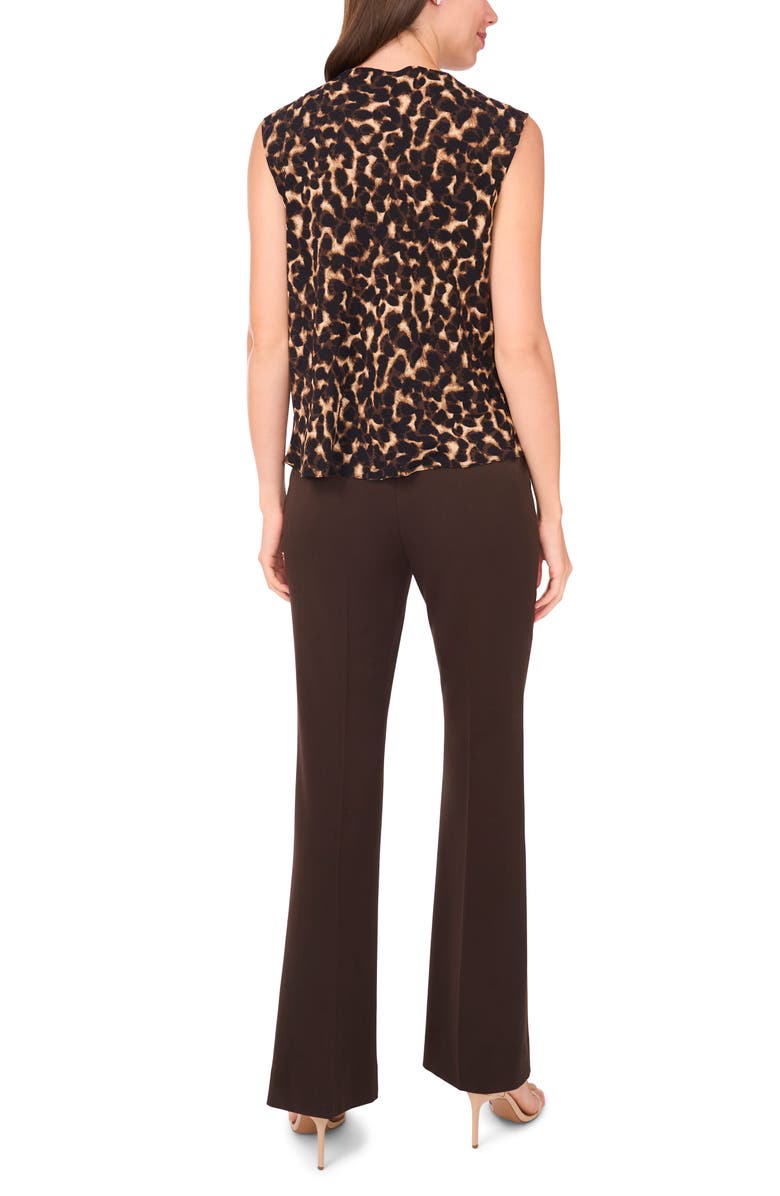 Halogen<sup>®</sup> Animal Print Cowl Neck Sleeveless Top, Alternate, color, Nomad Camel