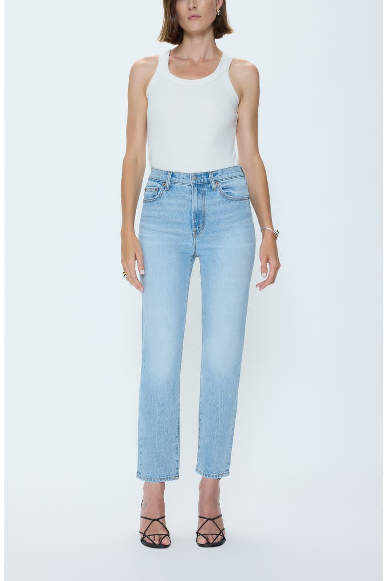 Bri High Waist Ankle Straight Leg Jeans, Alternate, color, DAY OFF