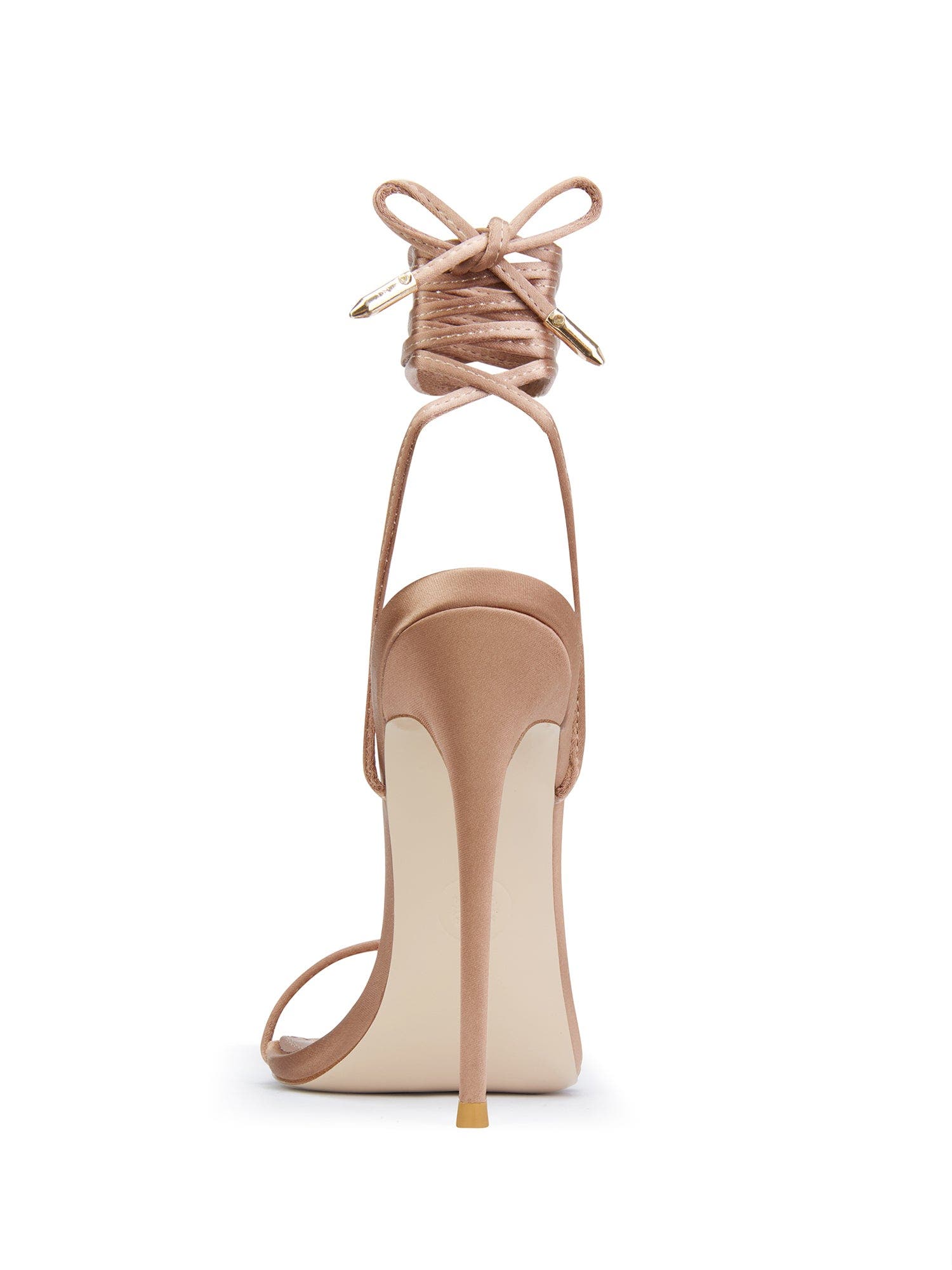 Luce Minimale Satin Sandal, Alternate, color, Caramelo