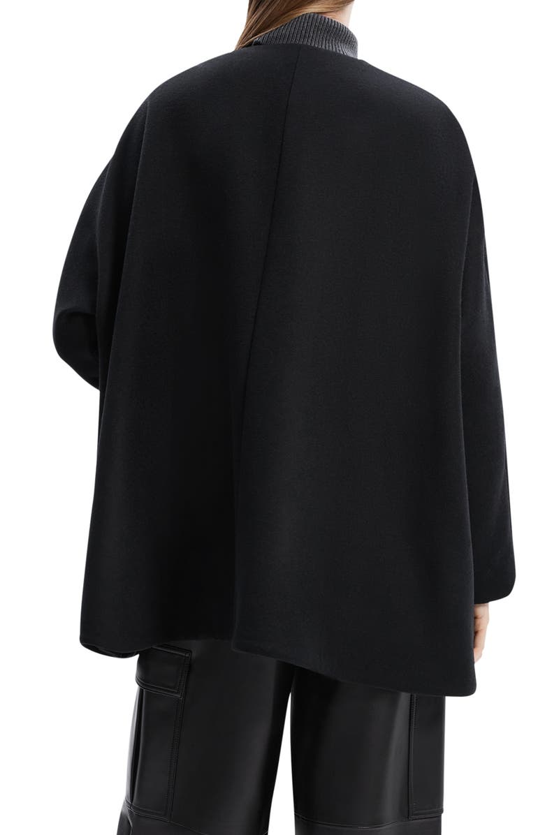 Theory Cape Back Wool Blend Coat, Alternate, color,