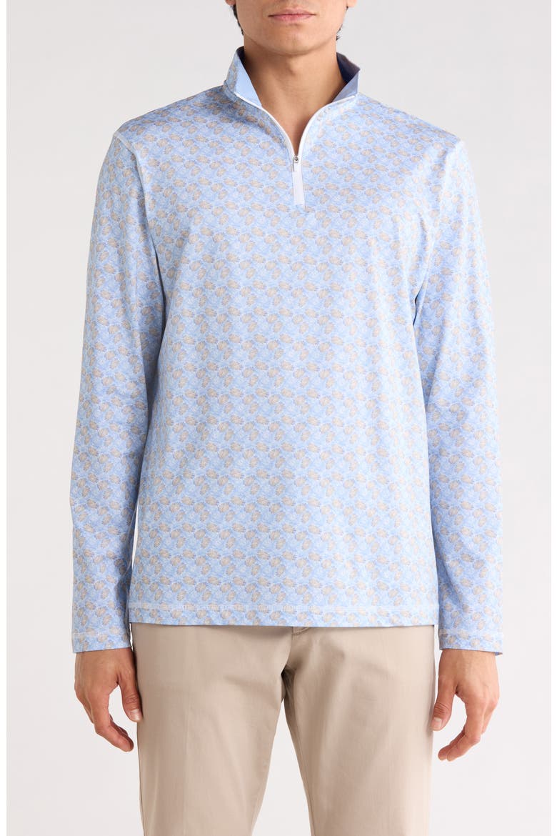 Long Sleeve Quarter Zip Pullover, Main, color, AIR BLUE