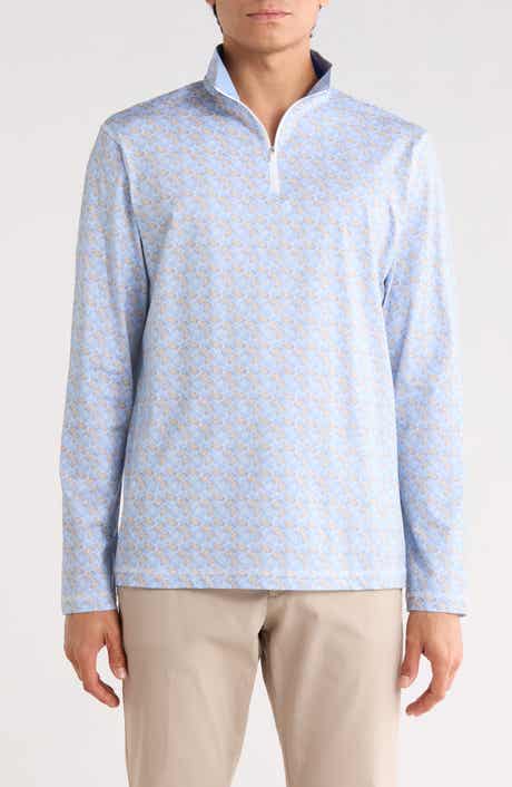 Bugatchi Long Sleeve Quarter Zip Pullover