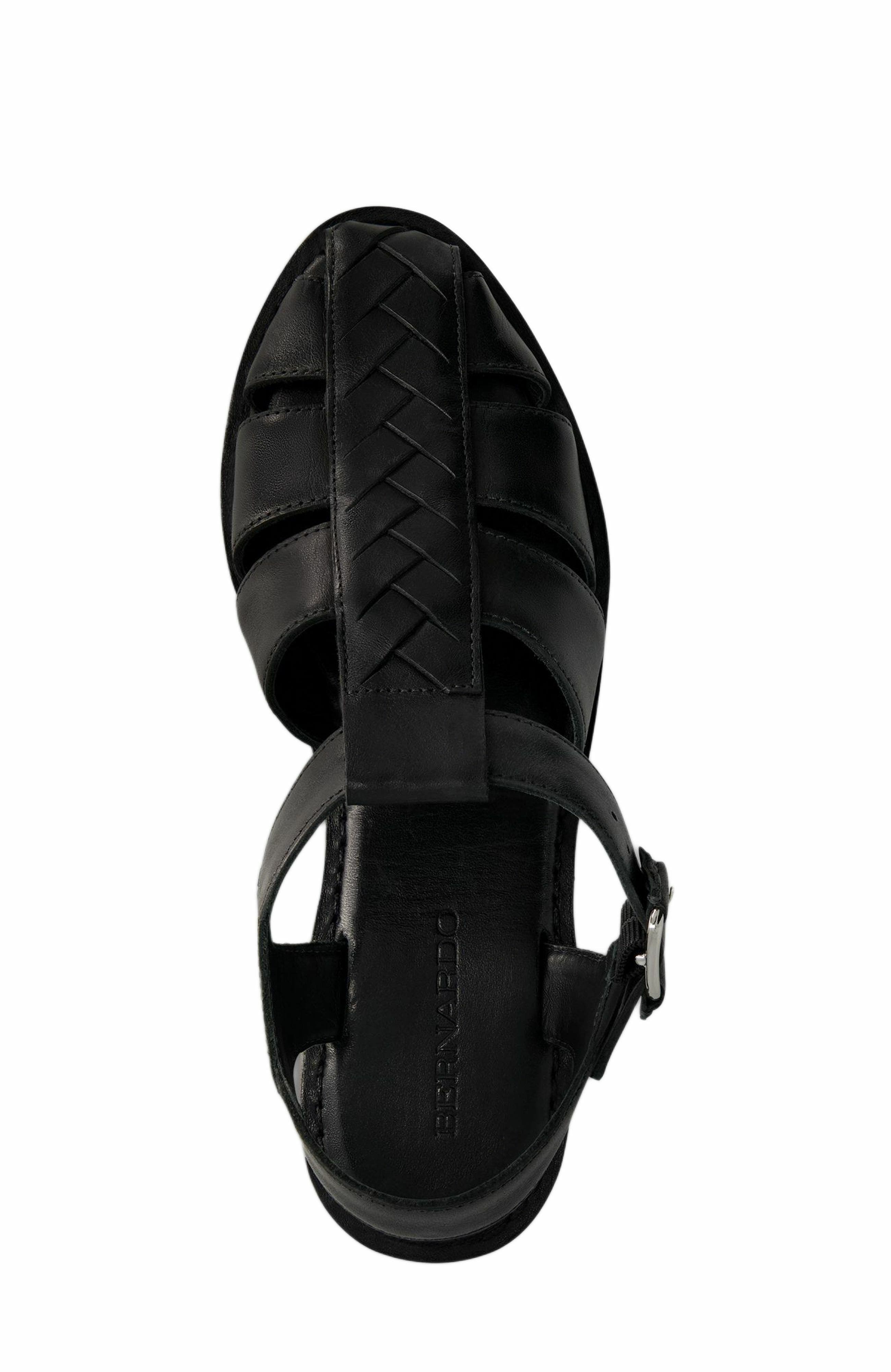 Bernardo Footwear Pippa Fisherman Sandal, Alternate, color, Black