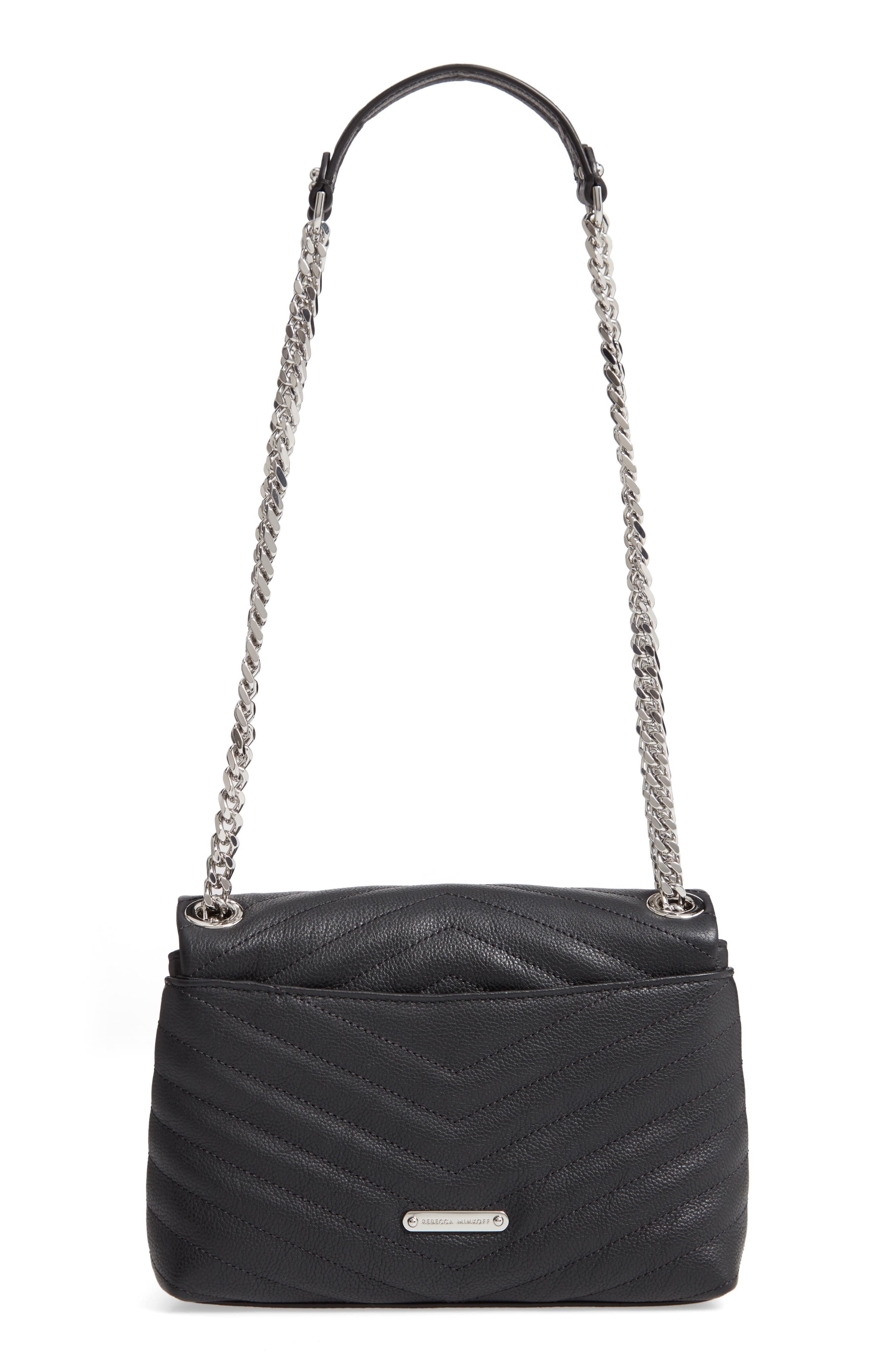 Rebecca Minkoff Edie Quilted Leather Crossbody Bag, Alternate, color, 