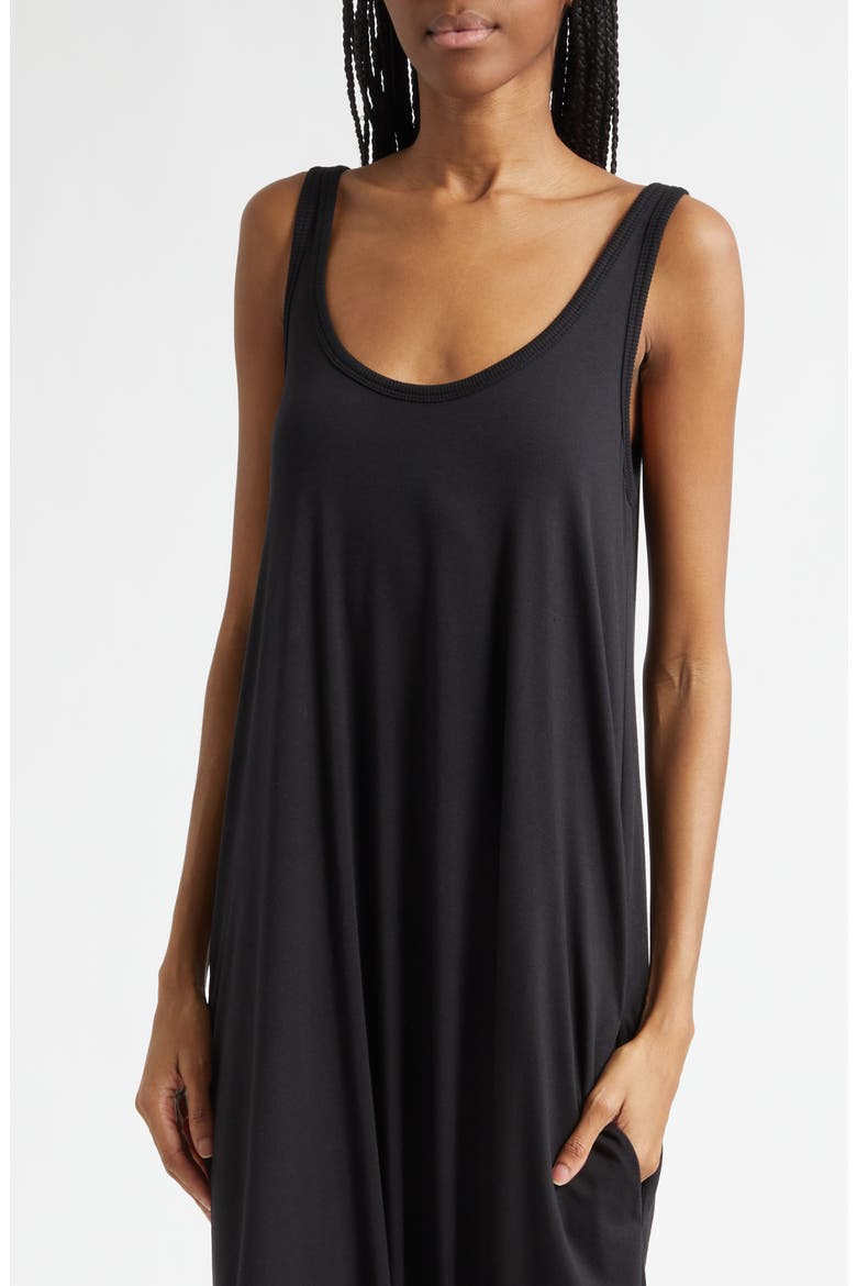 Ellison Knot Hem Tank Dress, Alternate, color, BLACK