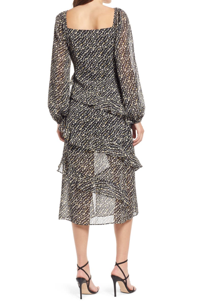 FLORET STUDIOS Long Sleeve Layered Midi Dress, Alternate, color, 