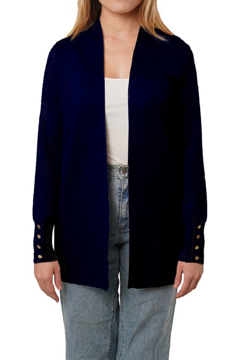 Open Front Knit Cardigan