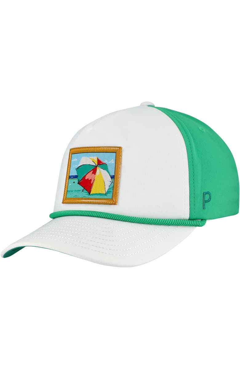 PUMA Men's Puma White Arnold Palmer Invitational Adjustable Rope Hat, Alternate, color, White