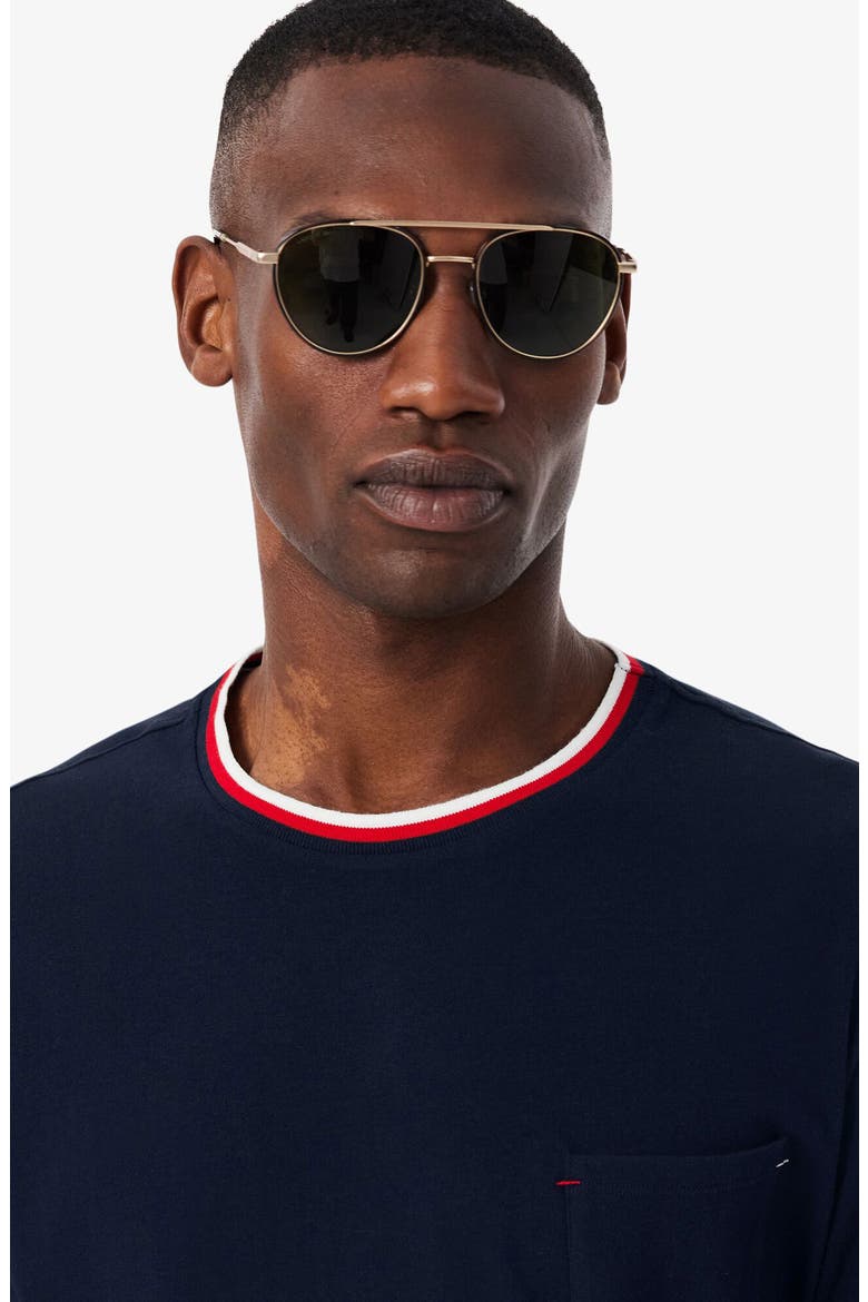 Core Essentials Stretch Cotton T-Shirt, Alternate, color, NAVY BLUE