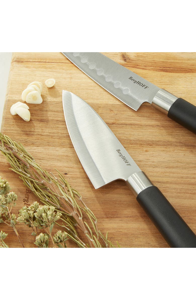 BergHOFF DiNA Codon 3-Piece Santoku Knife Set, Alternate, color, Black