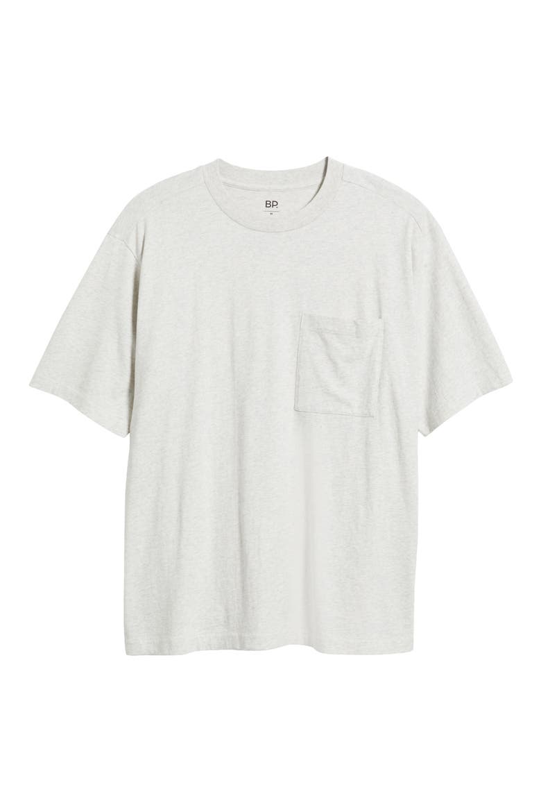 Washed Oversize Pocket T-Shirt, Alternate, color, GREY JET HEATHER