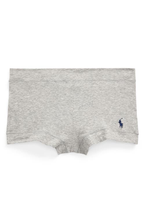 Polo Ralph Lauren Stretch Cotton Girlshorts In Gray