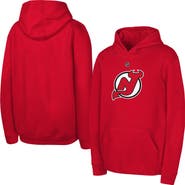 Outerstuff Youth Outerstuff Red New Jersey Devils Primary Logo Pullover Hoodie