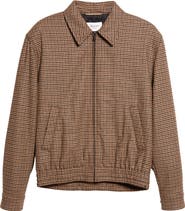 Saint Laurent Houndstooth Bomber Jacket