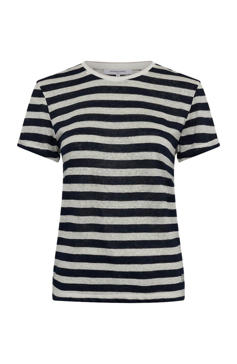 GERARD DAREL Mellina Striped T-Shirt, Alternate, color, Navy Blue