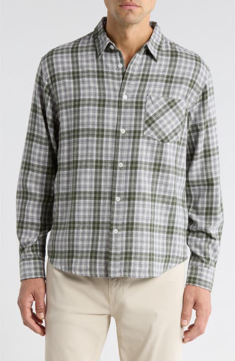 Foreman Classic Fit Plaid Flannel Button-Up Shirt