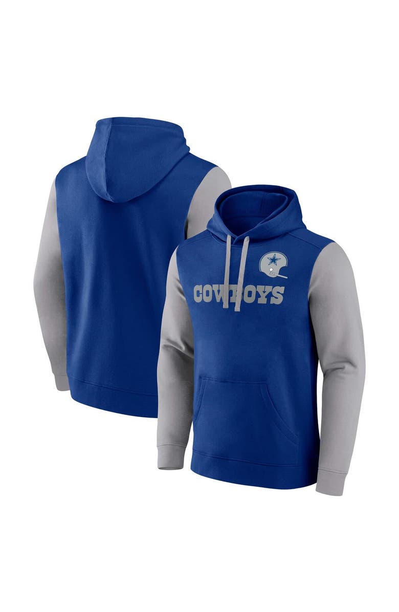 FANATICS Men's Fanatics Royal Dallas Cowboys Fleece Pullover Hoodie, Main, color, Royal