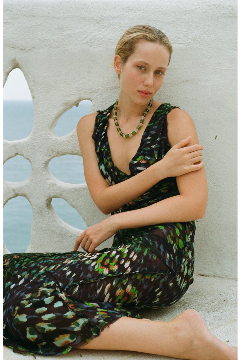 Ruby Necklace, Alternate, color, Green