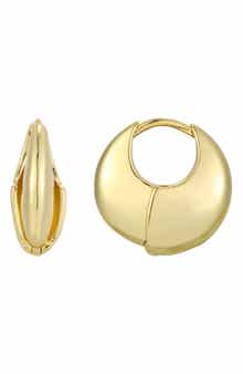 Adornia Louvre 14k Gold Plated Hoop Earrings