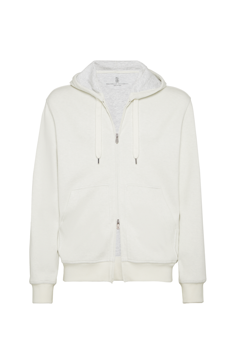 Brunello Cucinelli Double cloth sweatshirt, Main, color, Off-White