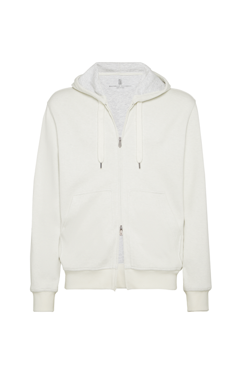 Brunello Cucinelli Cashmere-terry Cotton Zip-up Hoodie