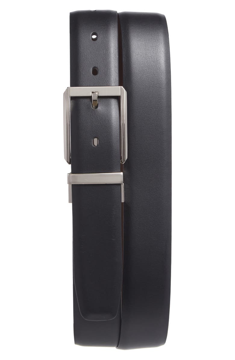 Original Penguin Reversible Leather Belt, Main, color, 