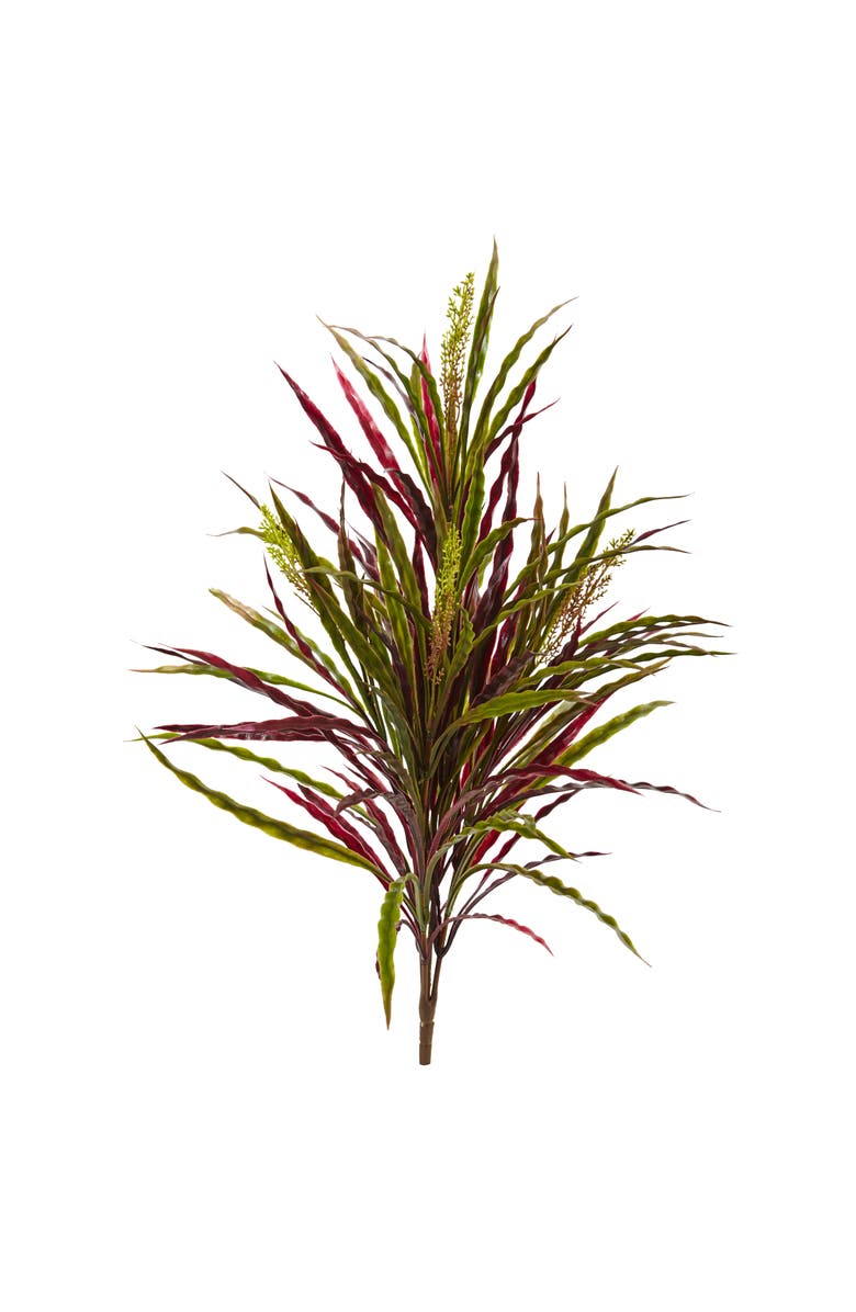 NEARLY NATURAL 28-in Fall Vanilla Grass Artificial Plant, Main, color, Green