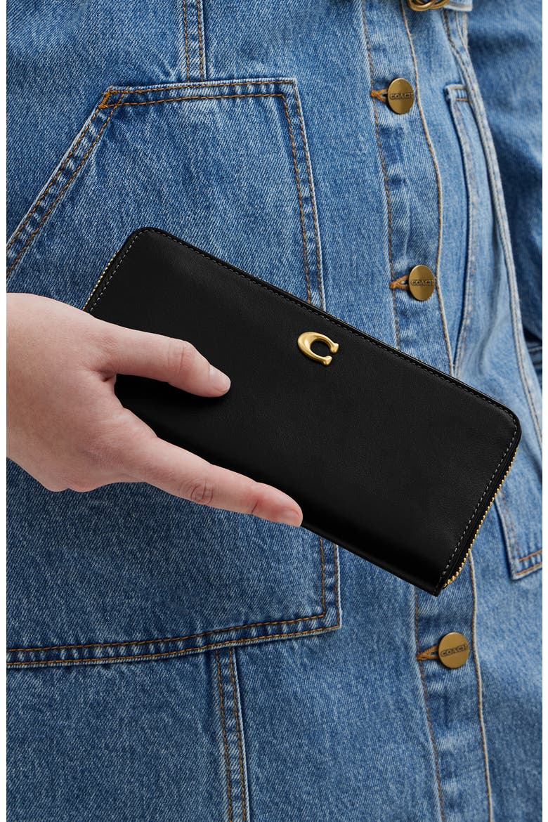 Essential Slim Smooth Leather Wallet, Alternate, color, B4/BLACK