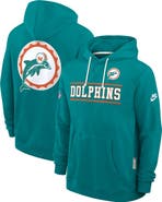 Nike Men's Nike Aqua Miami Dolphins Standard Issue Replay Officials Alternate Dri-FIT Hoodie