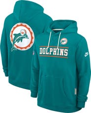 Nike Men's Nike Aqua Miami Dolphins Standard Issue Replay Officials Alternate Dri-FIT Hoodie