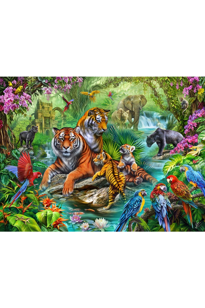 Tiger Jungle 500 piece Jigsaw Puzzle for Adults, Alternate, color, Multicolor
