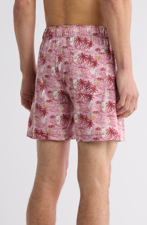Shop Beach Bros Beach Drink Swim Trunks In Pink