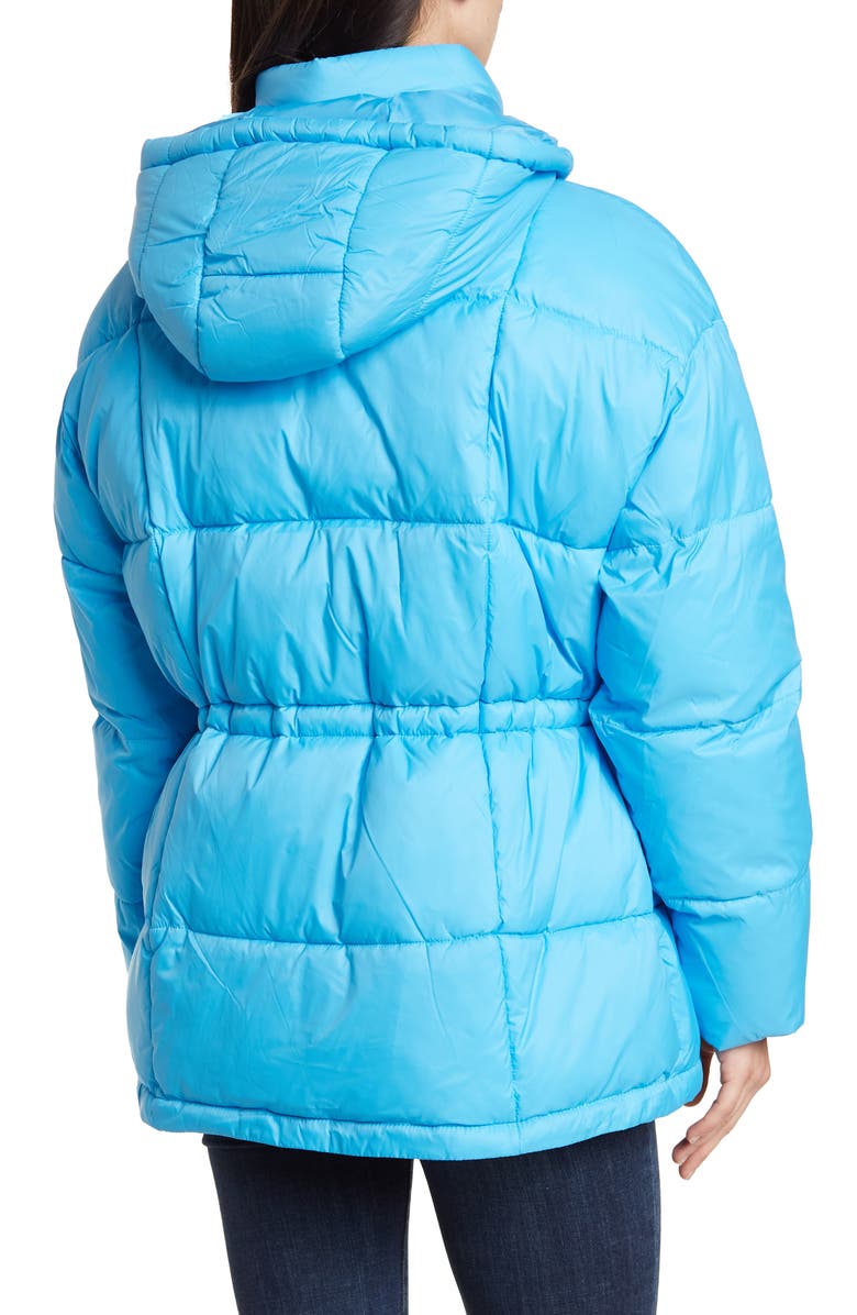 Levi's<sup>®</sup> Cinch Waist Hooded Puffer Jacket, Alternate, color,