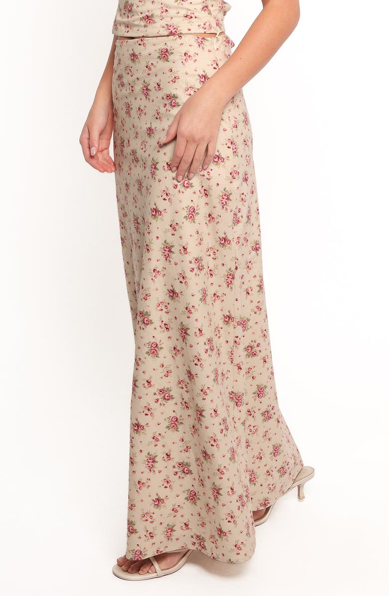 Petal & Pup Annly Floral Cotton Maxi Skirt, Alternate, color, Red Floral