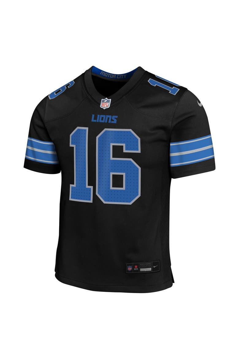 Youth Nike Jared Goff Black Detroit Lions Alternate Player Game Jersey, Alternate, color, Black