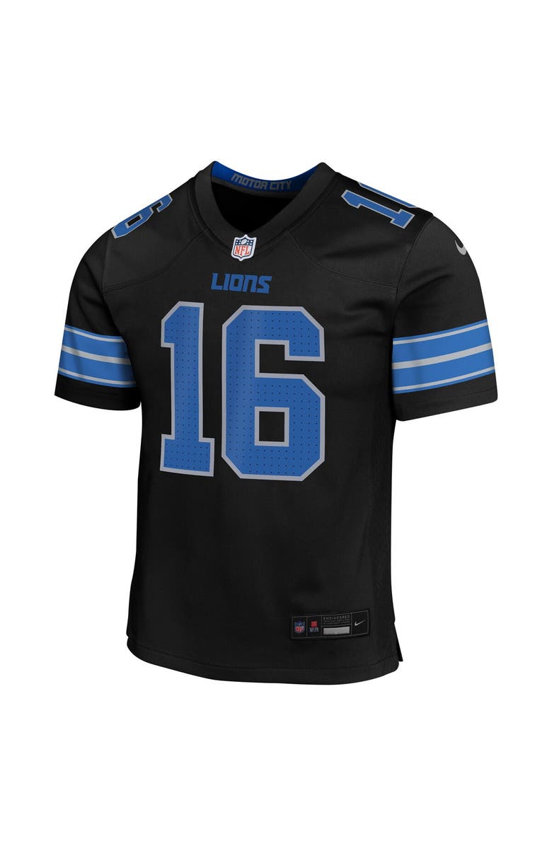 Nike Youth Nike Jared Goff Black Detroit Lions Alternate Player Game Jersey, Alternate, color, Black