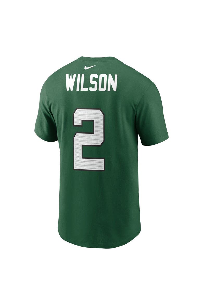 Men's Nike Zach Wilson Green New York Jets Player Name & Number T-Shirt, Alternate, color, Green