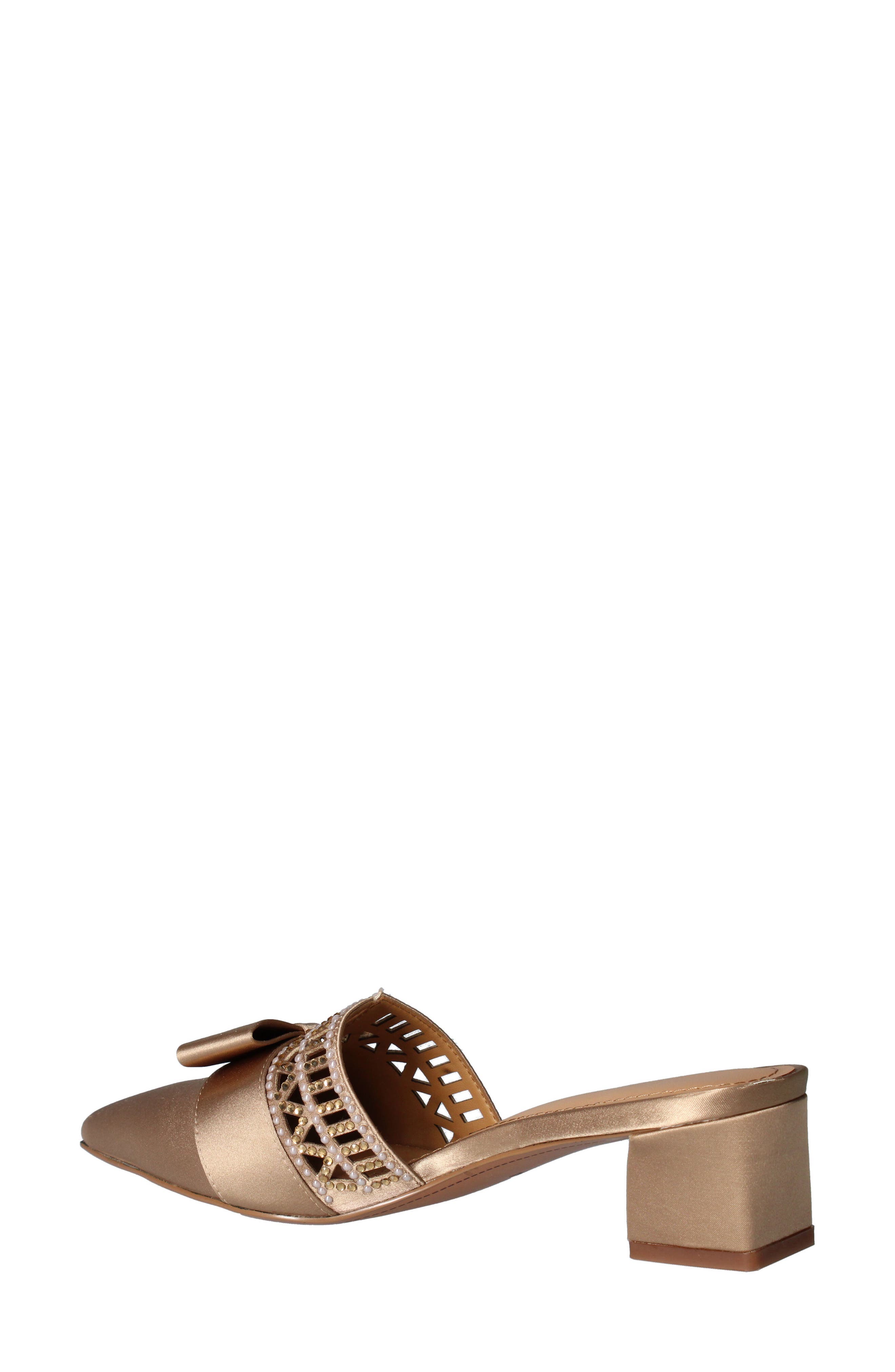Randa Bow Mule, Alternate, color, BEIGE