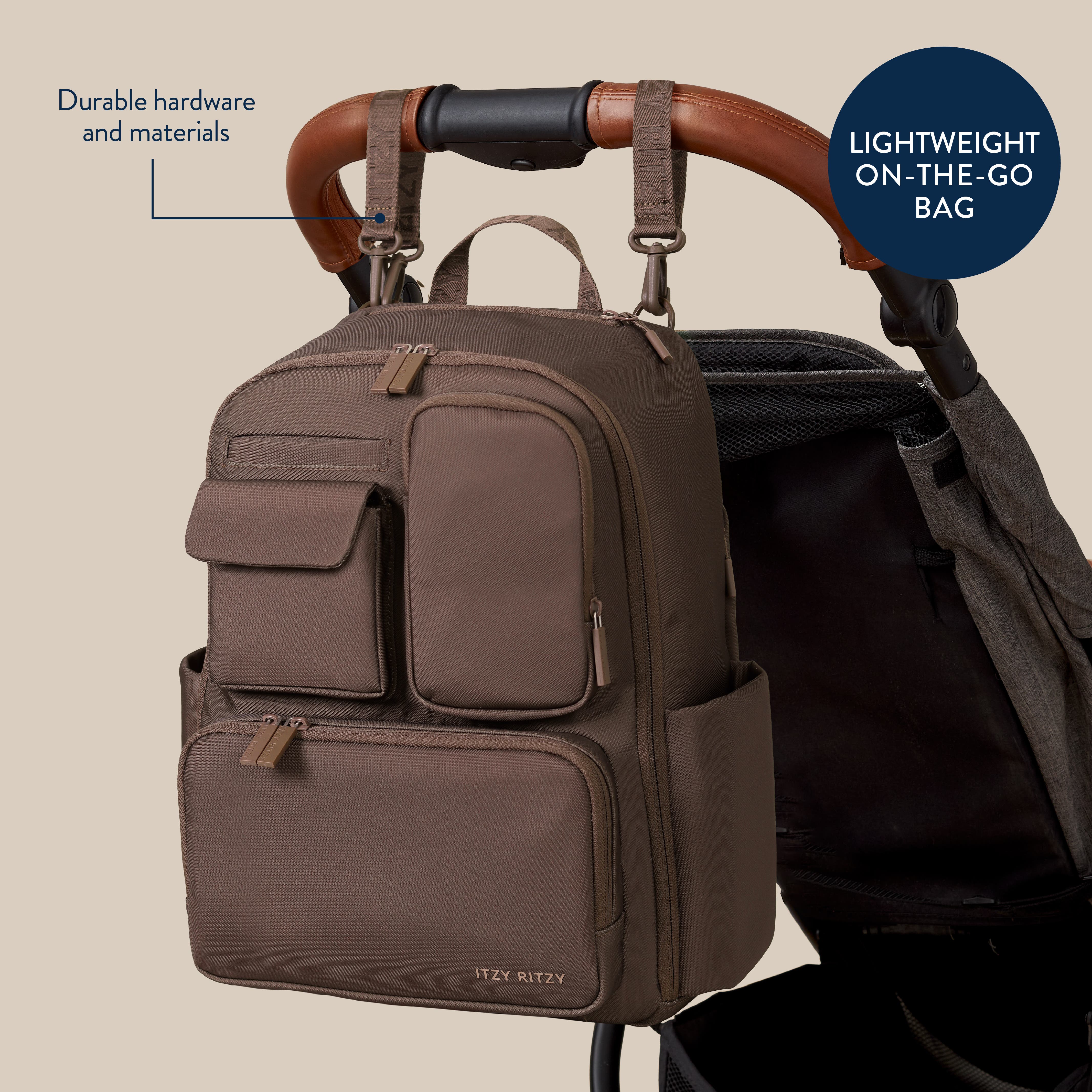 Itzy Ritzy Belong Utility Backpack, Alternate, color, Mocha