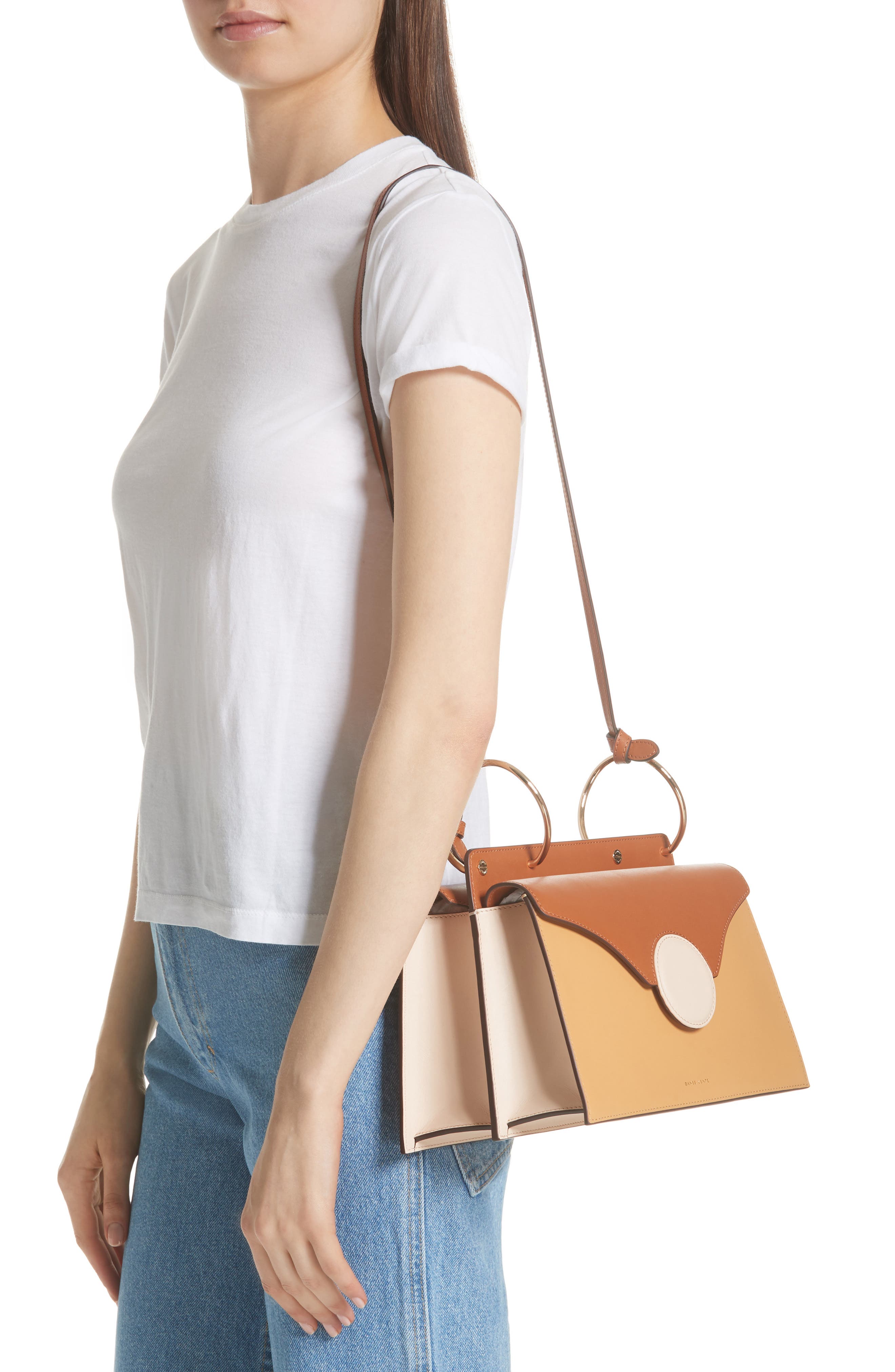 Danse Lente Phoebe Leather Crossbody Bag, Alternate, color, 