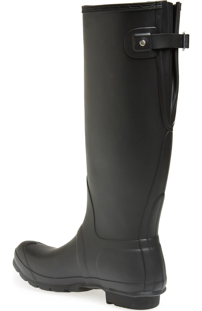Hunter Original Tall Adjustable Back Waterproof Rain Boot, Alternate, color,