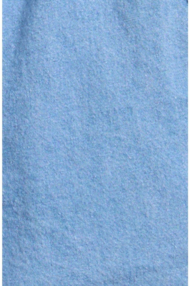 Scalloped Chambray Tank & Shorts Set, Alternate, color, LIGHT BLUE DENIM
